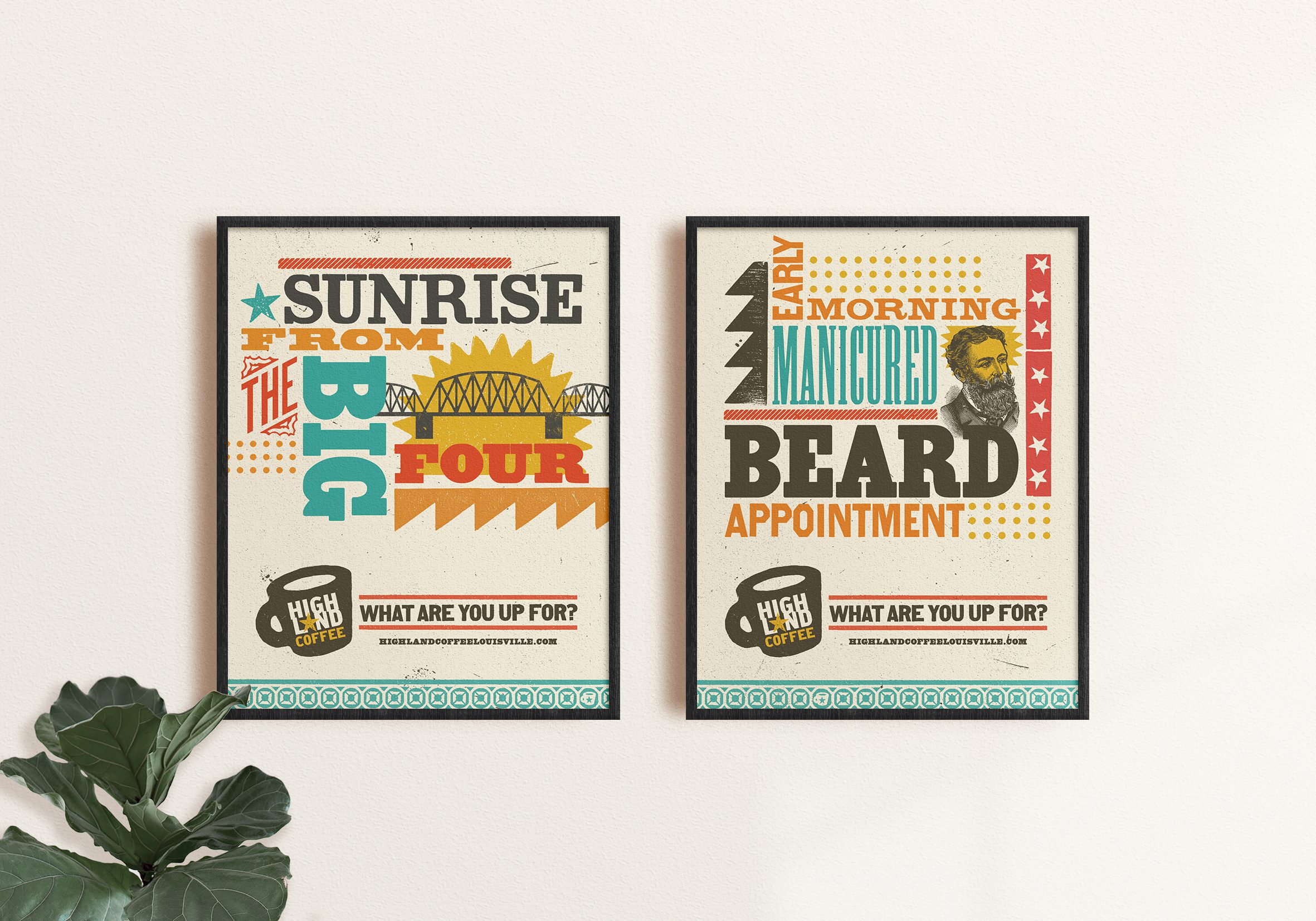 Highland Coffee wall posters